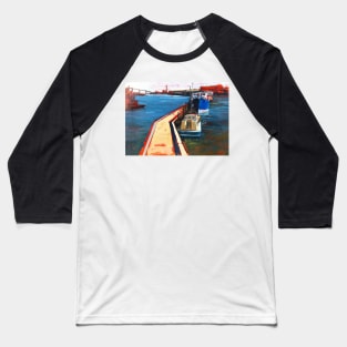 Oil Sketch, Melbourne Docklands Baseball T-Shirt